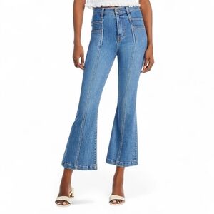 Veronica Beard Carson High Rise Kick Flare Y2K Jeans 31 Cropped Great Escape NWT